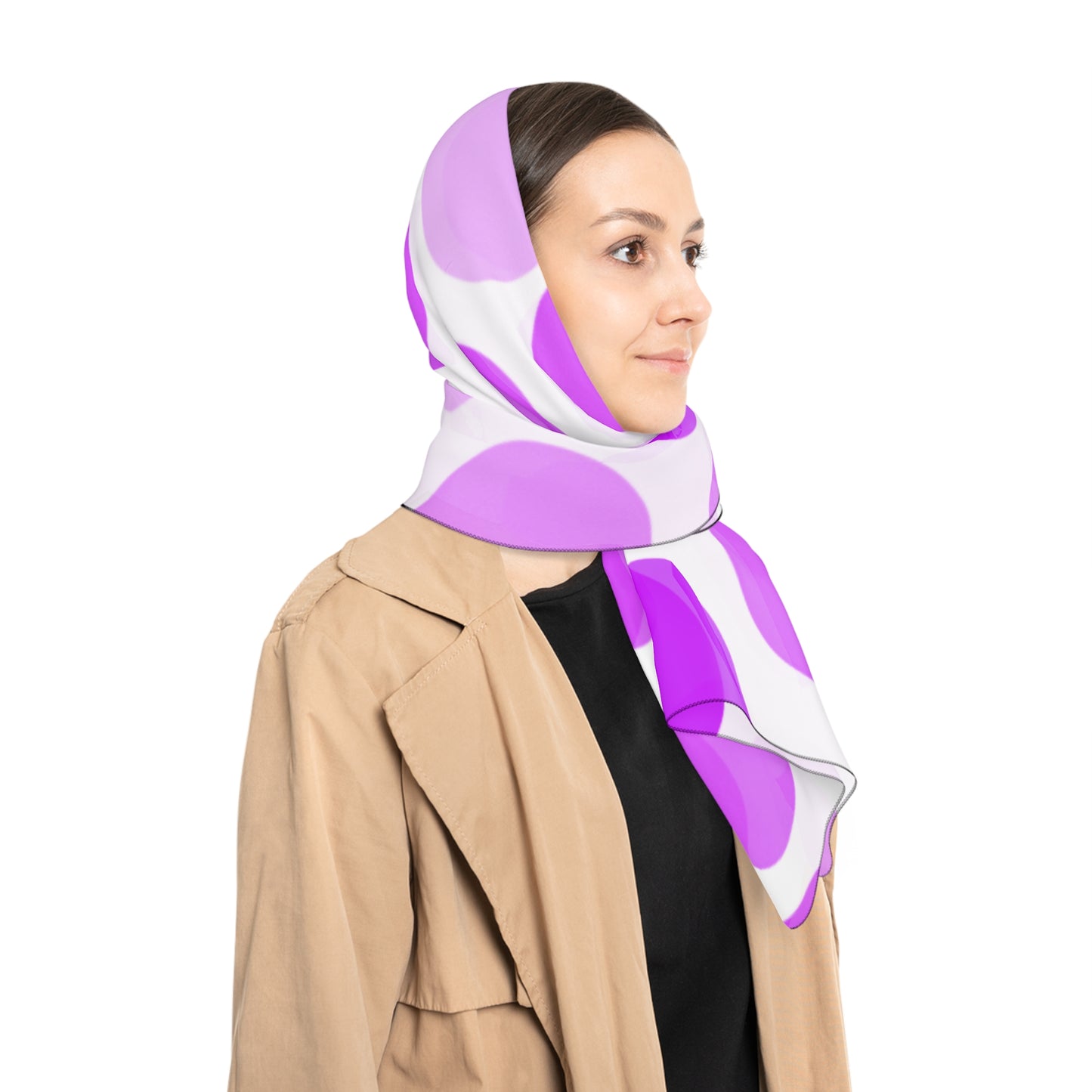 Shades of Purple Polka Dots SCarf
