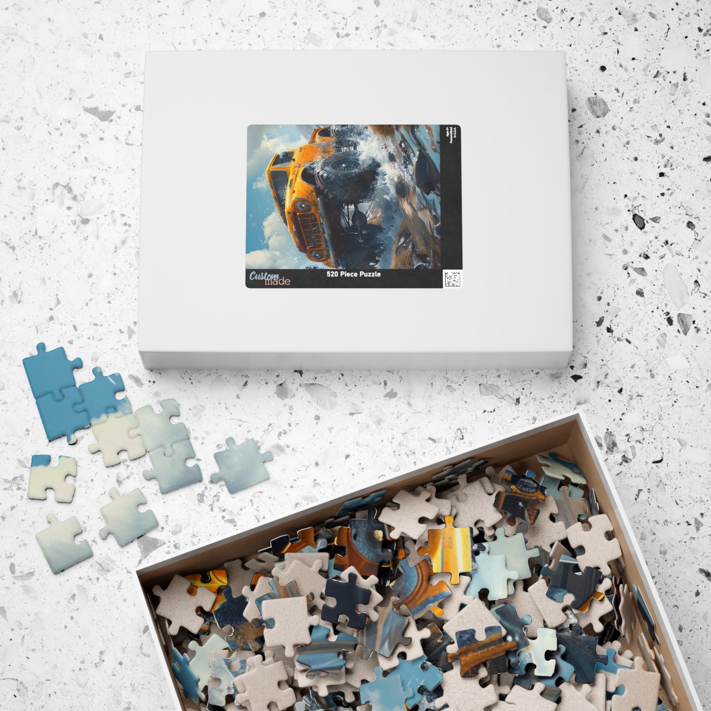 Monster Truck - Premium Puzzle Available in 110, 252, or 520 Pieces for Puzzle Lovers