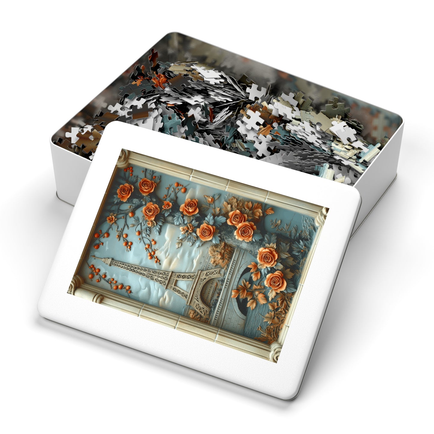 Petals and Paris - 2000-Piece Jigsaw Puzzle