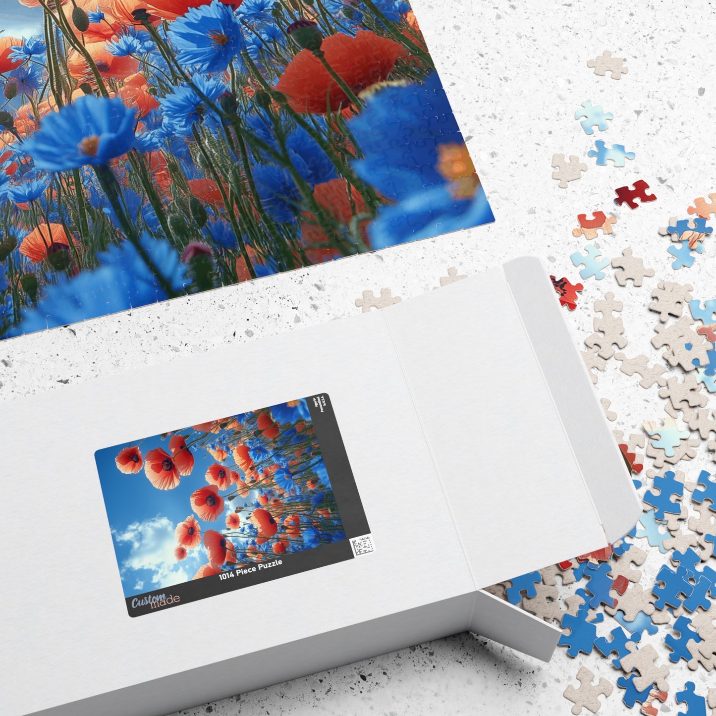 Vibrant Red Poppies - 1014-Piece Jigsaw Puzzle