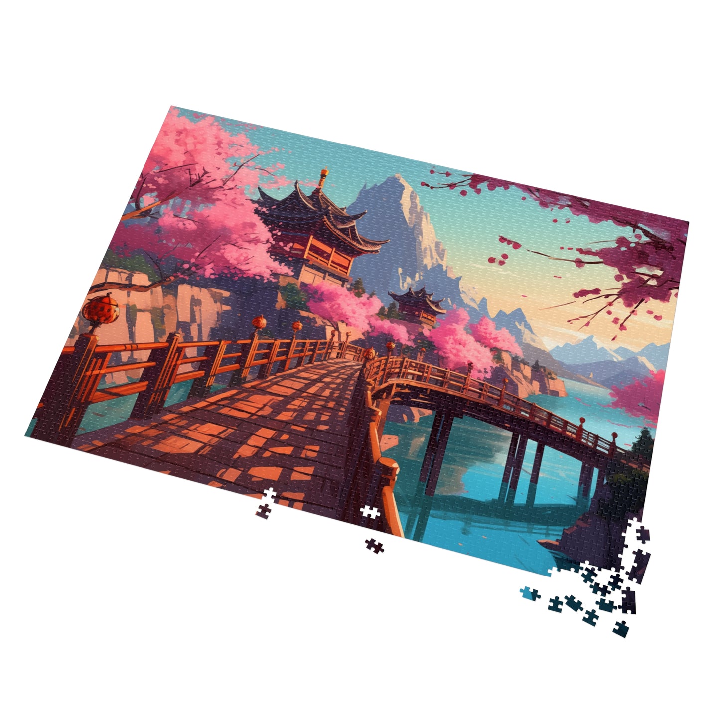 Blossoms over Tranquil Waters - 2000-Piece Jigsaw Puzzle
