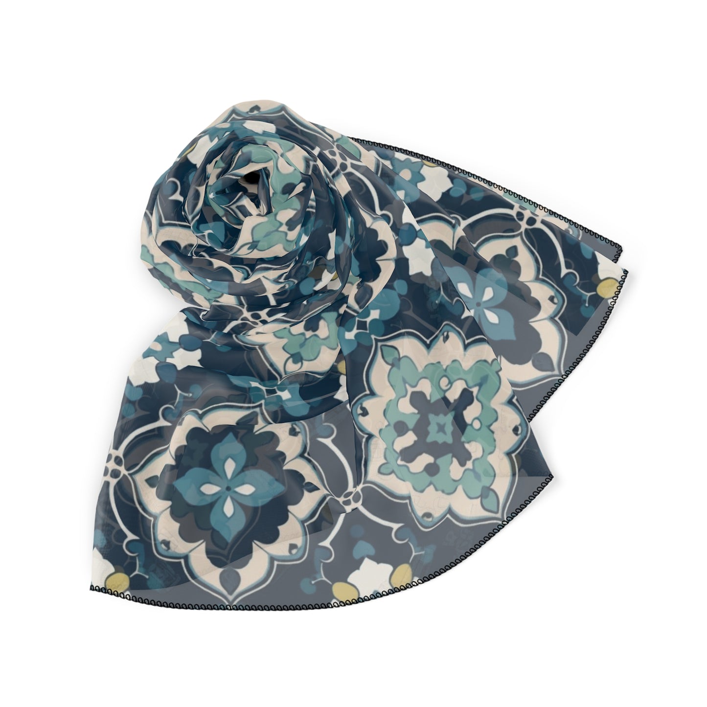 Quatrefoil Print Scarf