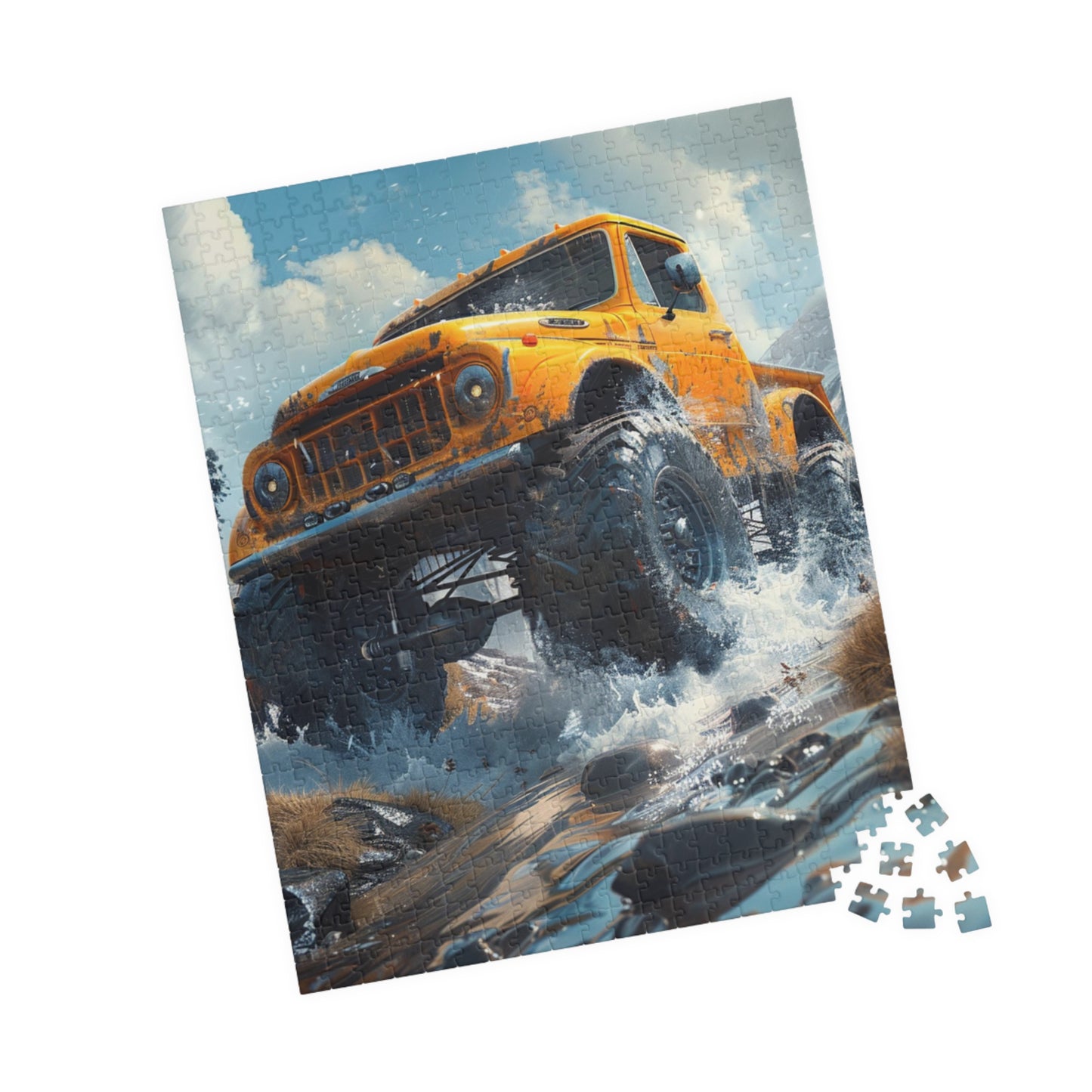 Monster Truck - Premium Puzzle Available in 110, 252, or 520 Pieces for Puzzle Lovers