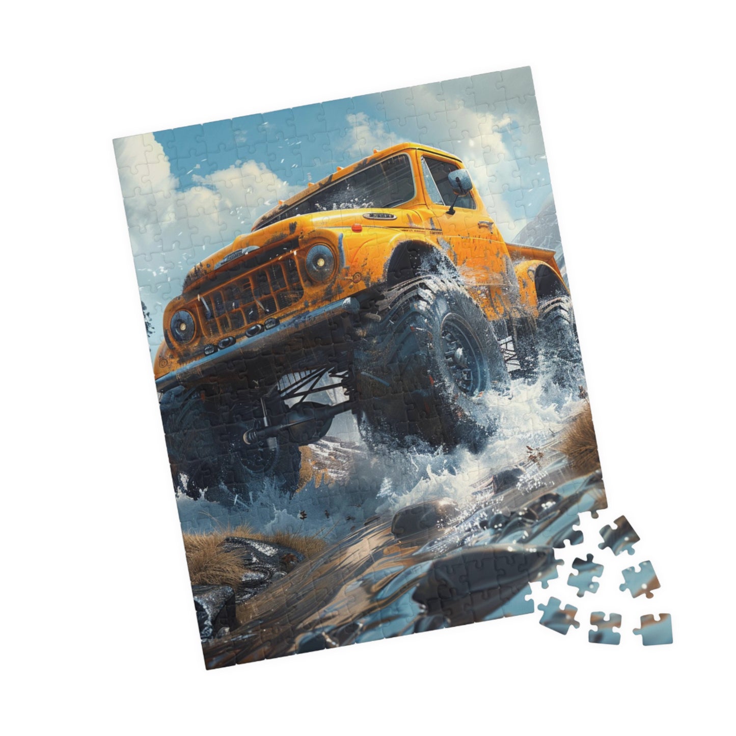 Monster Truck - Premium Puzzle Available in 110, 252, or 520 Pieces for Puzzle Lovers
