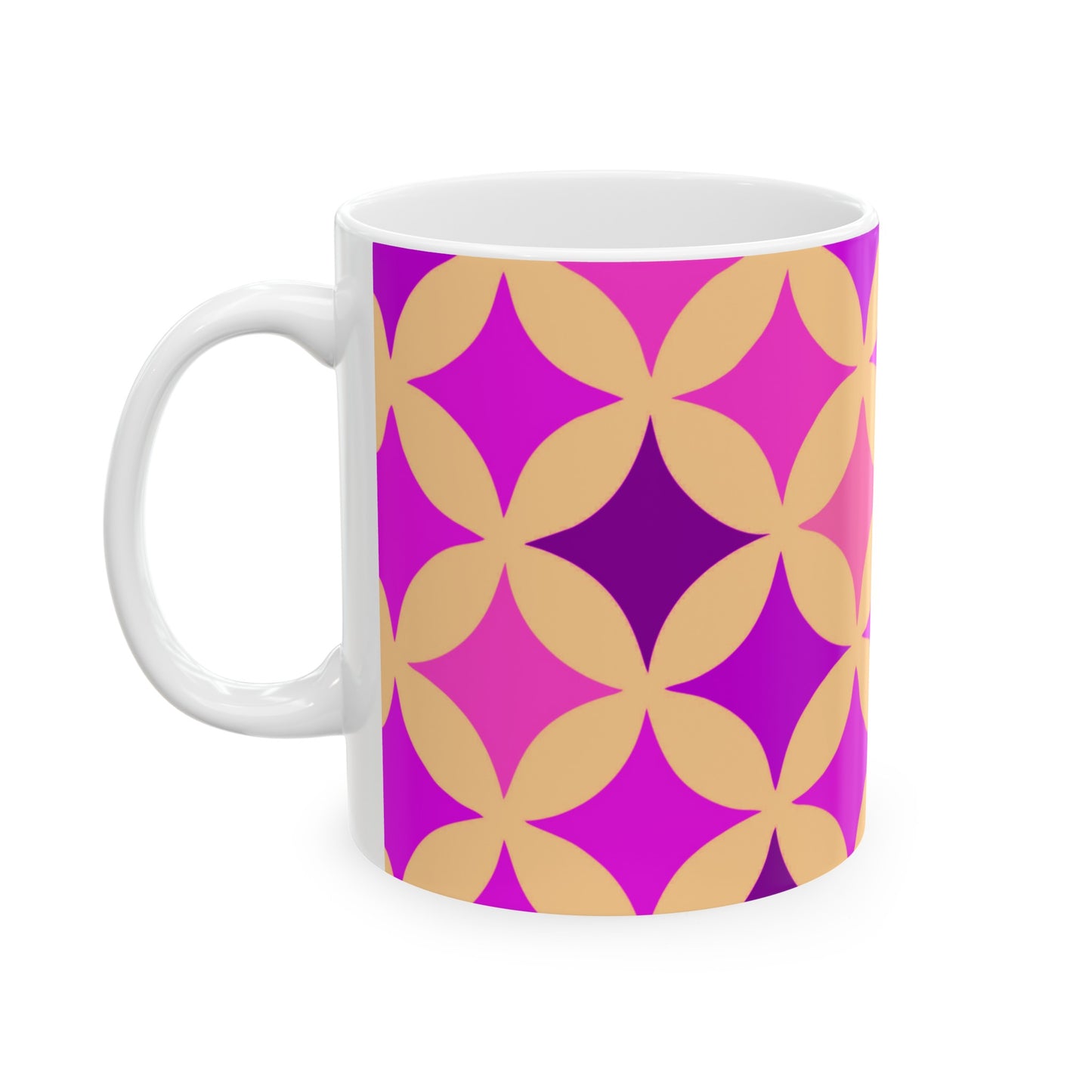 Pink and Purple Seamless Stars