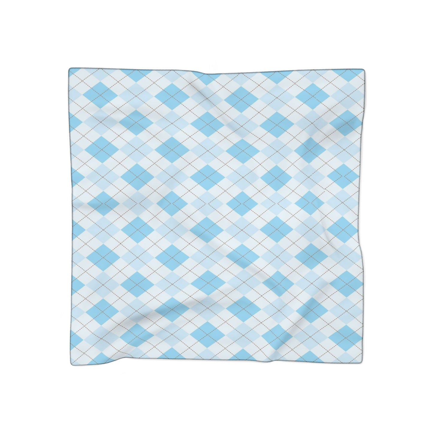 Blue Diamond Print Scarf