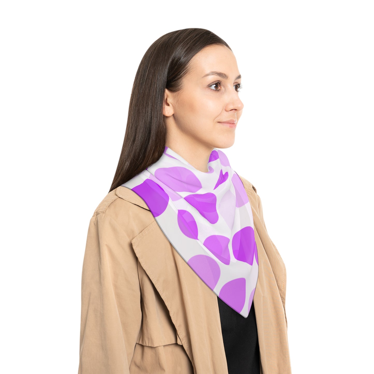 Shades of Purple Polka Dots SCarf
