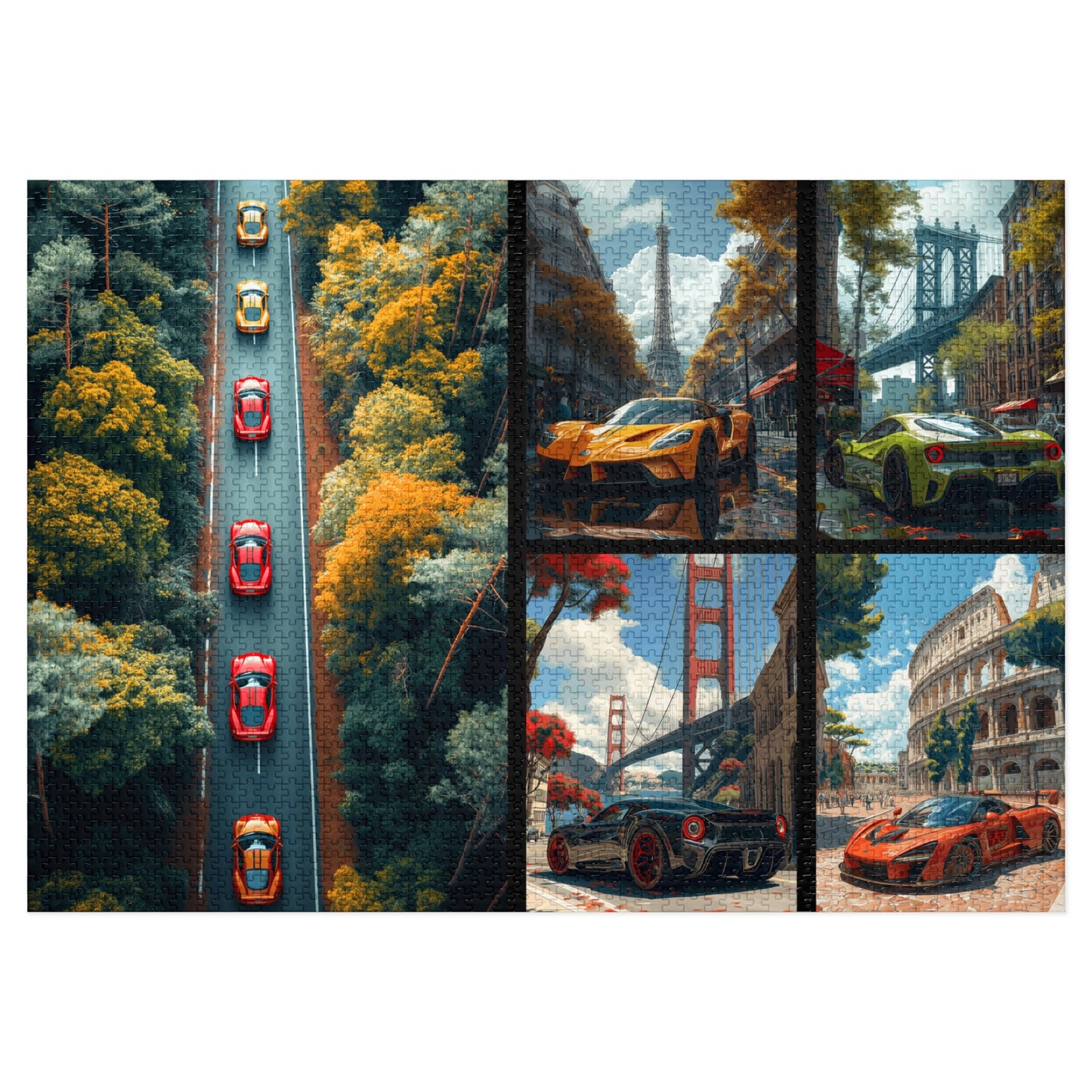 Touring Supercars - 2000-Piece Jigsaw Puzzle