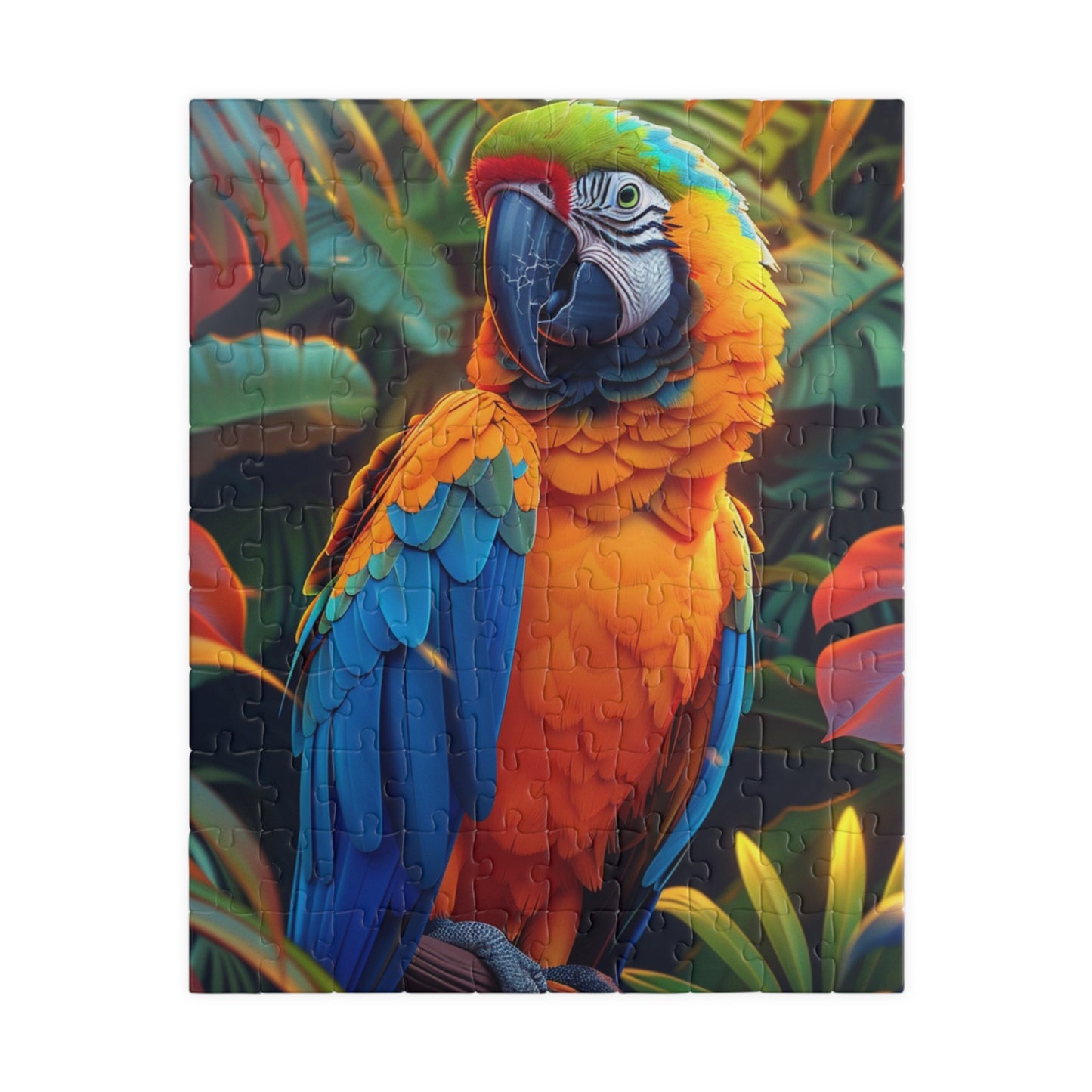 Majestic Macaw - Premium Puzzle Available in 110, 252, or 520 Pieces for Puzzle Lovers