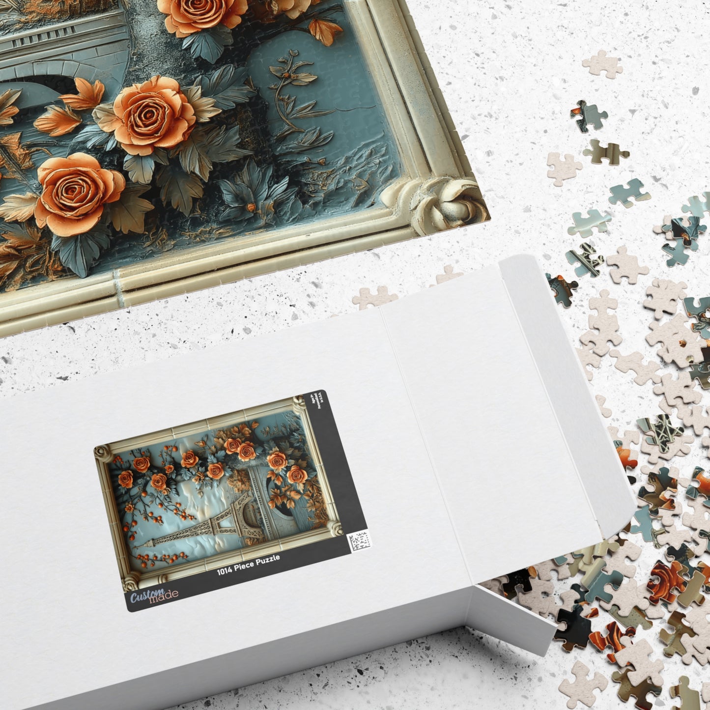 Petals and Paris - 1014-Piece Jigsaw Puzzle