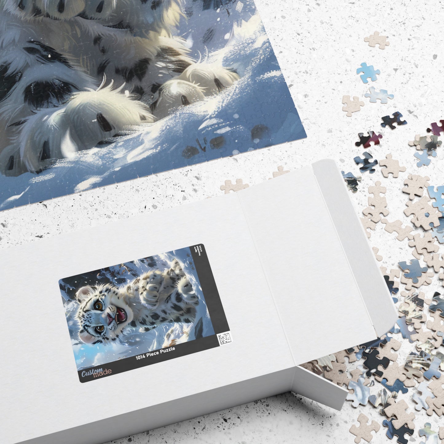 Blizzard The Snow Leopard - 1014-Piece Jigsaw Puzzle