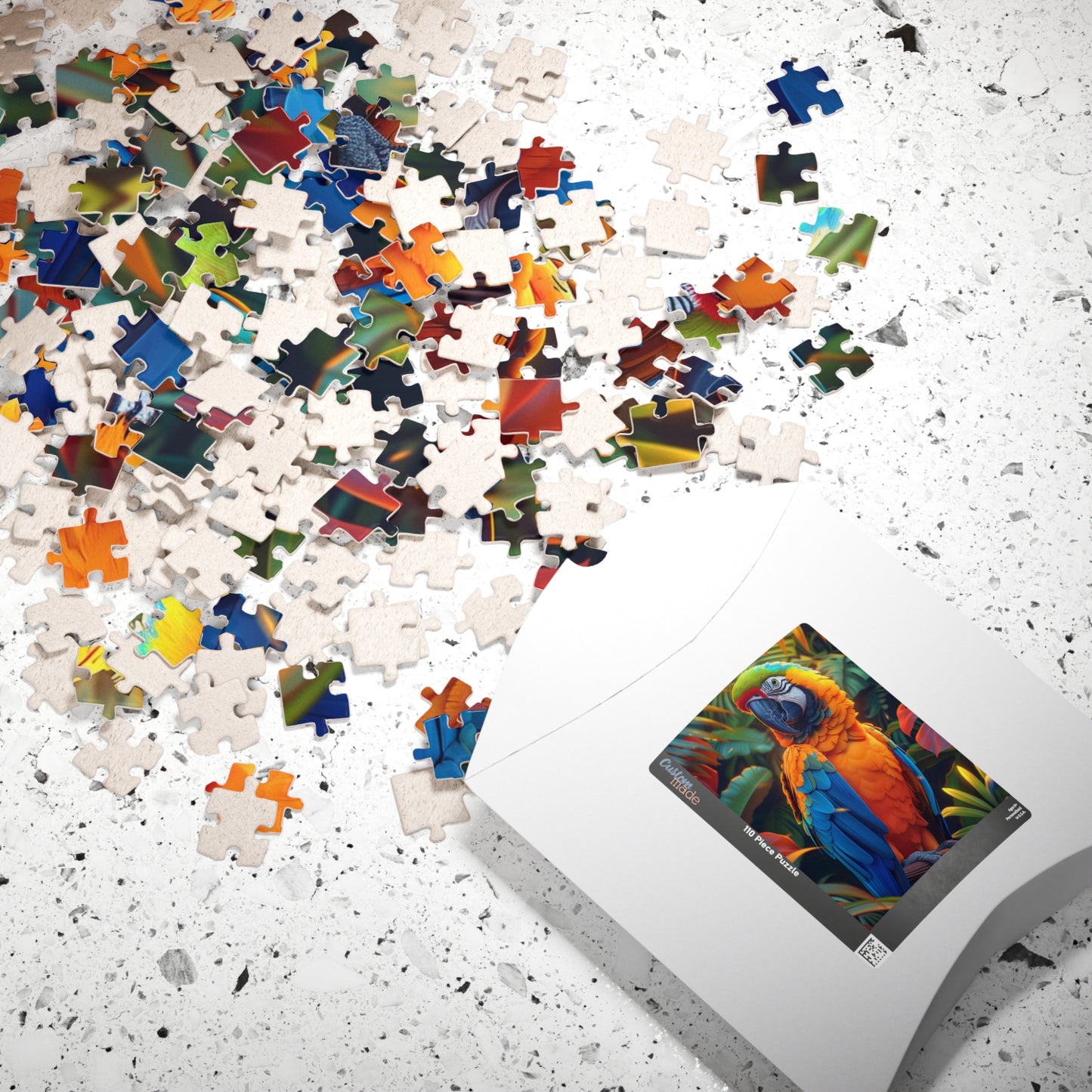 Majestic Macaw - Premium Puzzle Available in 110, 252, or 520 Pieces for Puzzle Lovers