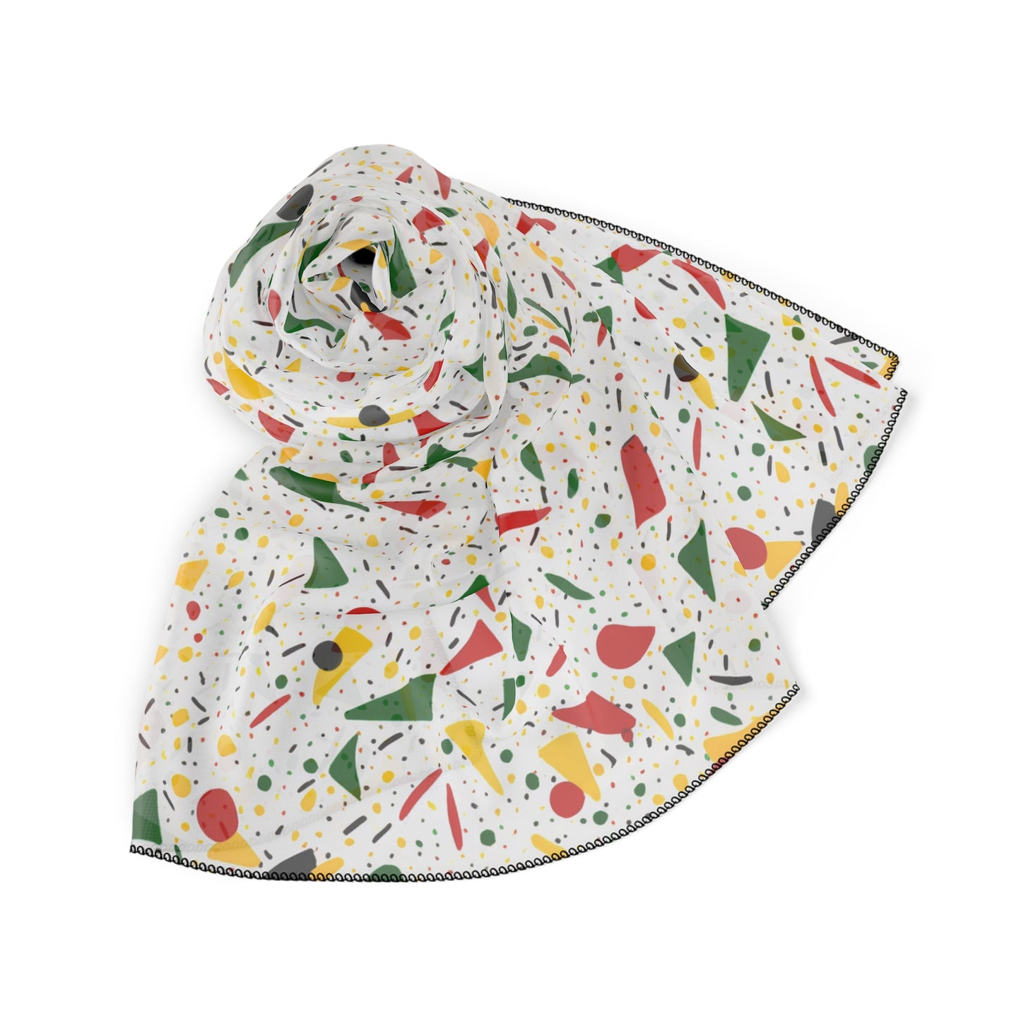 Confetti Green Yellow Red Mix Scarf