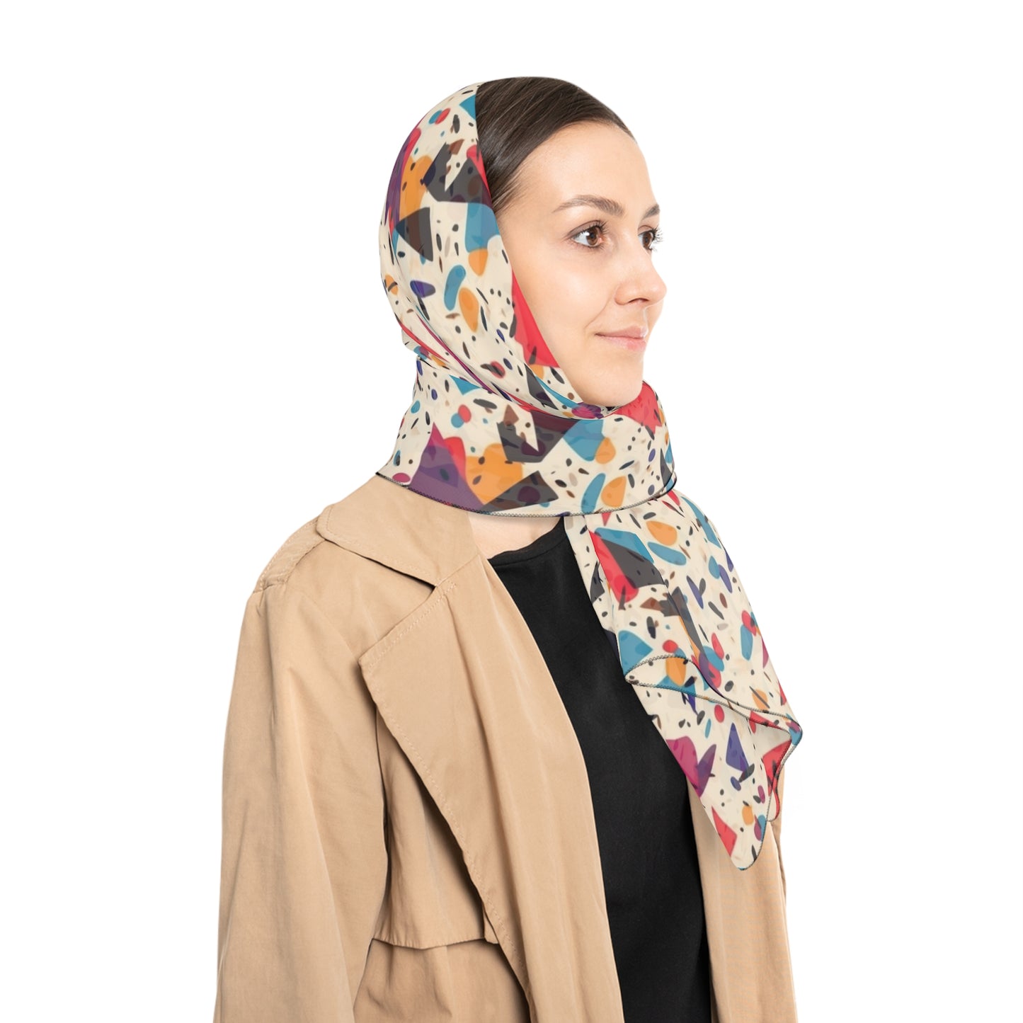 Confetti Blue Red Purple Mix Scarf