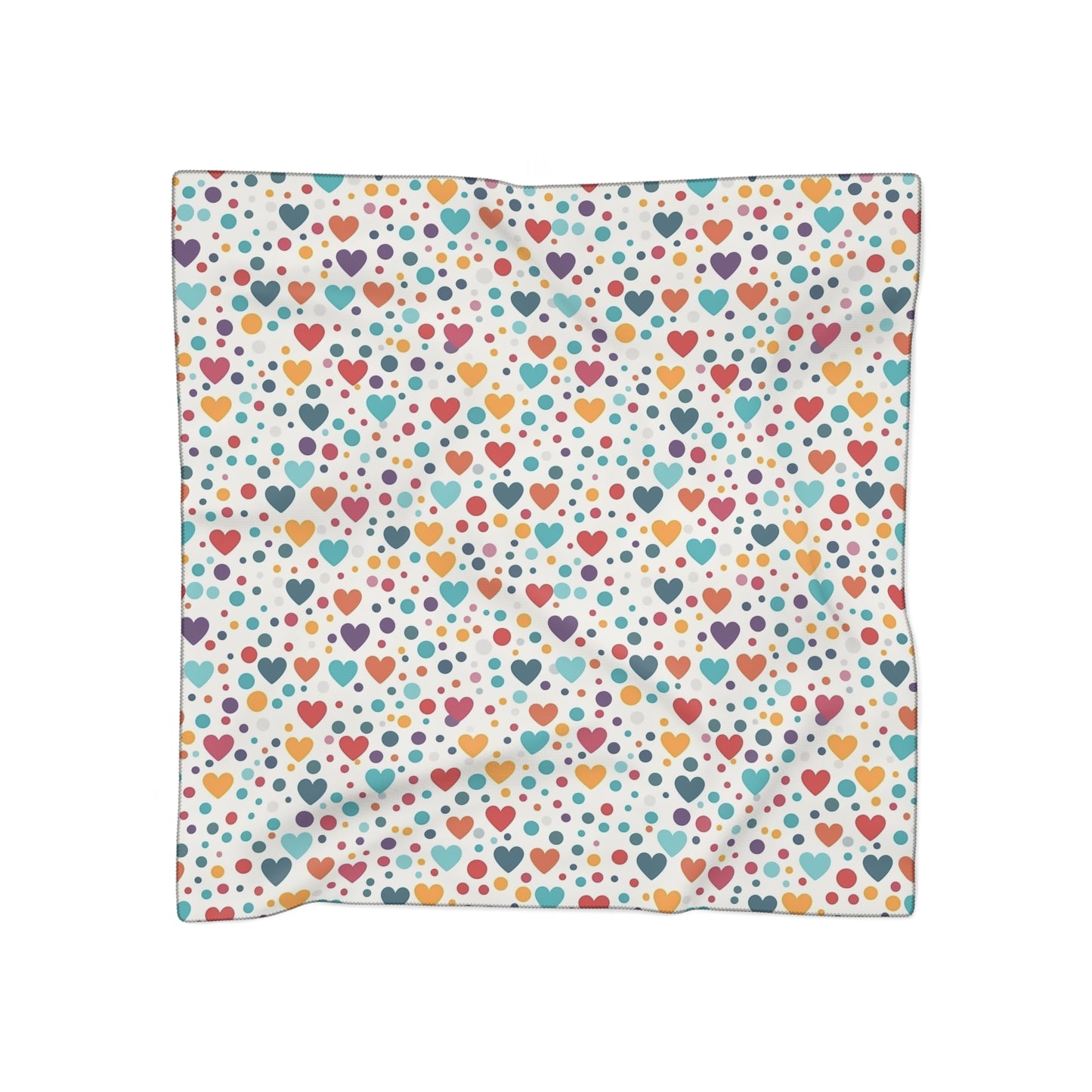 Polka Dot Hearts Scarf