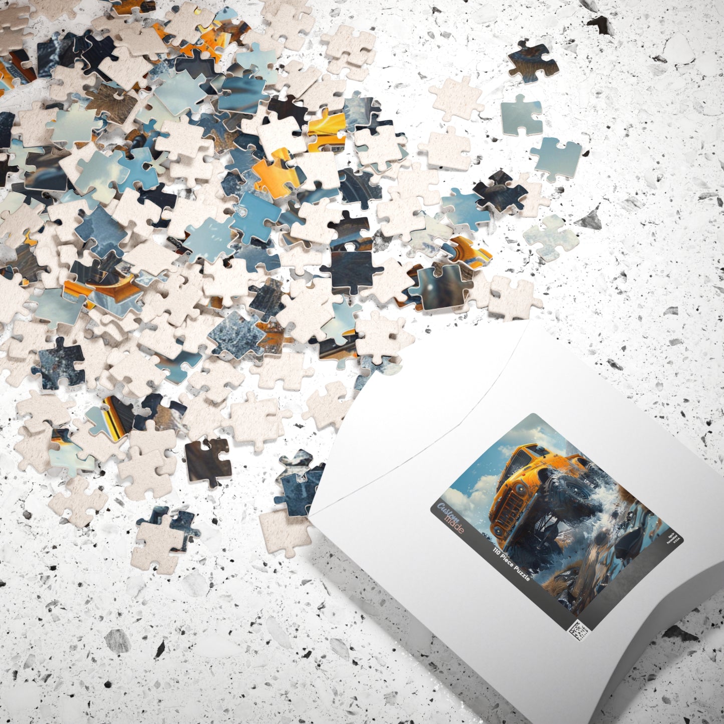 Monster Truck - Premium Puzzle Available in 110, 252, or 520 Pieces for Puzzle Lovers