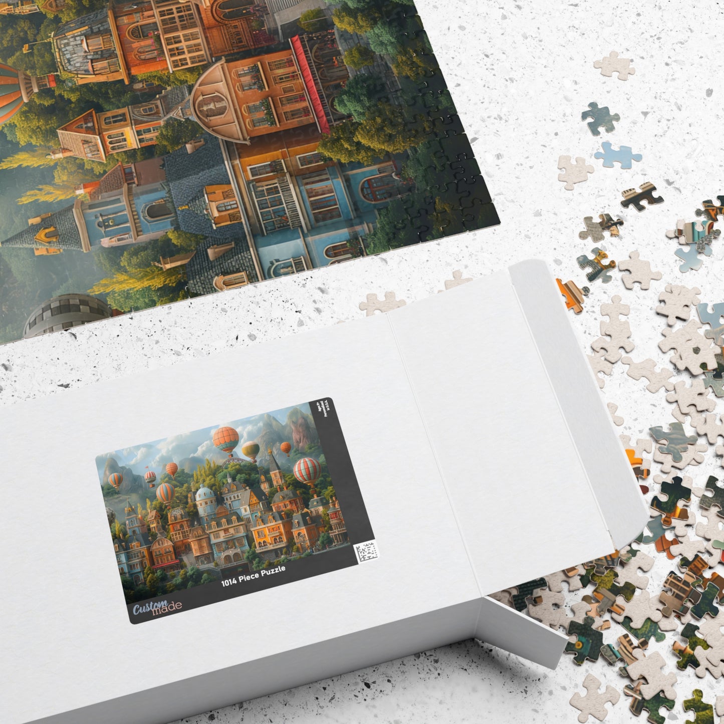 Whimsical Bustling Cityscape - 1014-Piece Jigsaw Puzzle