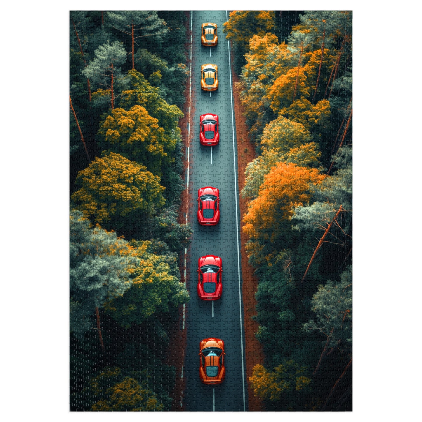 Supercars on Tour - 2000-Piece Jigsaw Puzzle