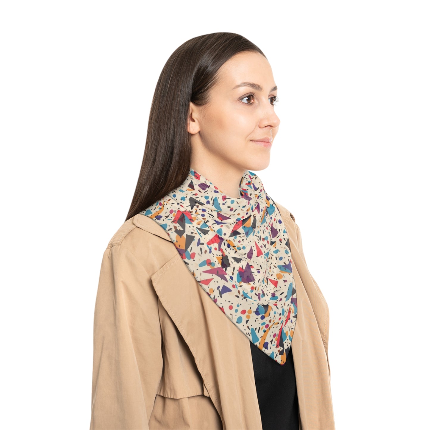 Confetti Blue Red Purple Mix Scarf