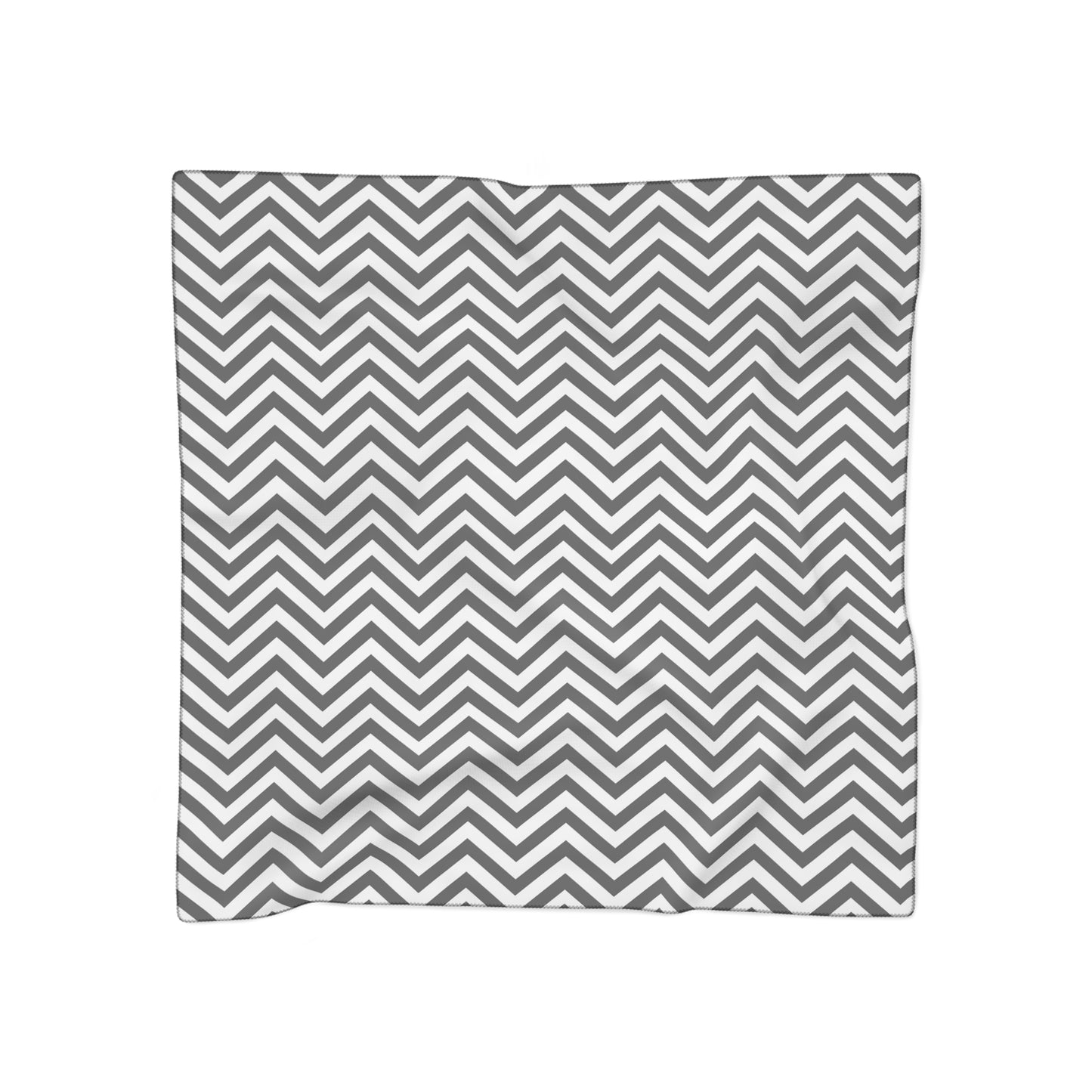 Black and White Chevron Print Scarf