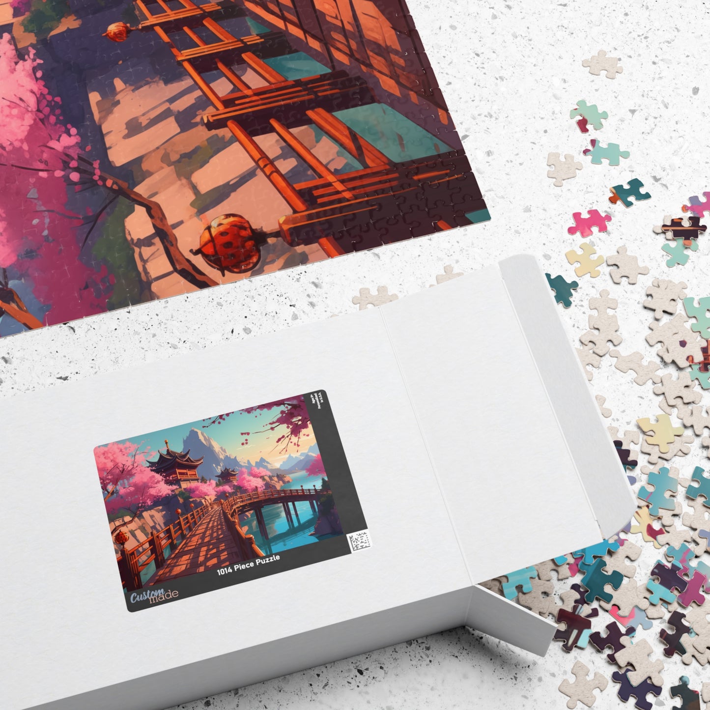 Blossoms over Tranquil Waters - 1014-Piece Jigsaw Puzzle