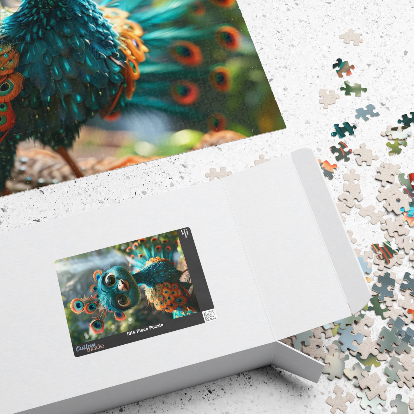 Poppy The Peacock - 1014-Piece Jigsaw Puzzle
