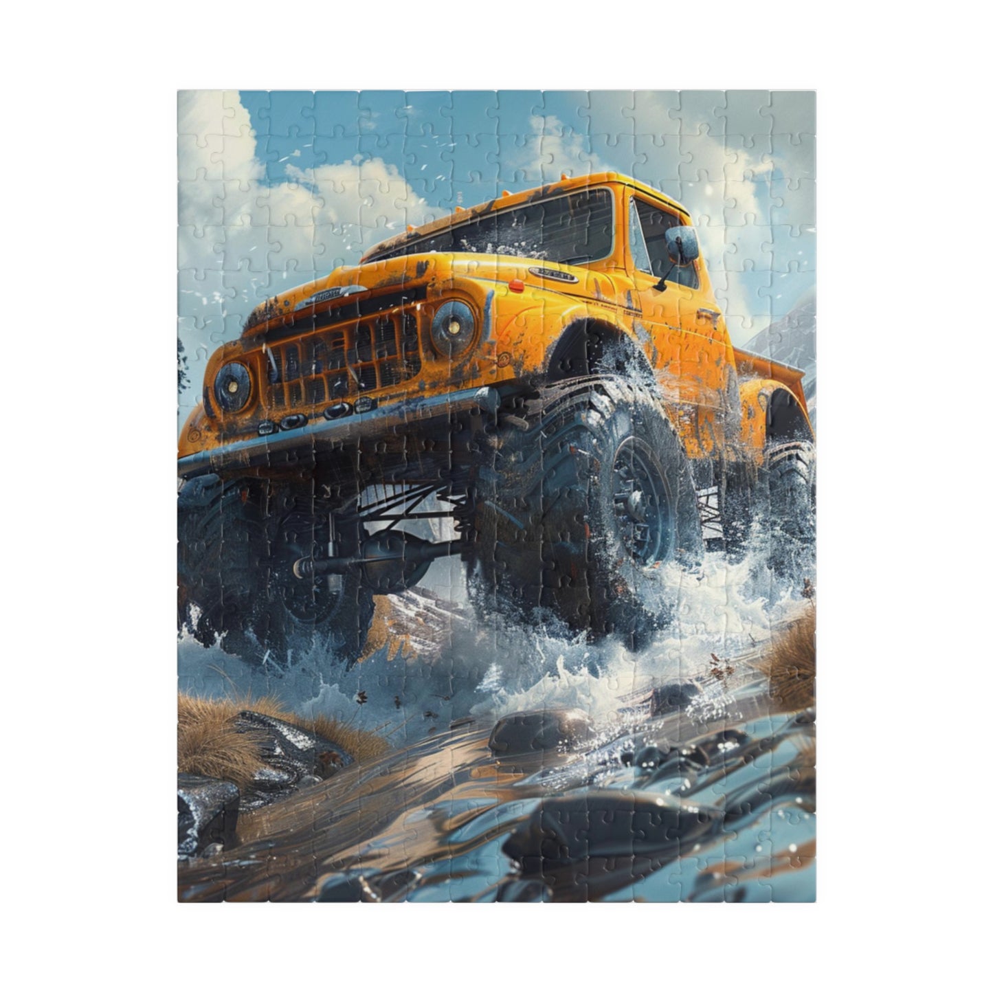 Monster Truck - Premium Puzzle Available in 110, 252, or 520 Pieces for Puzzle Lovers