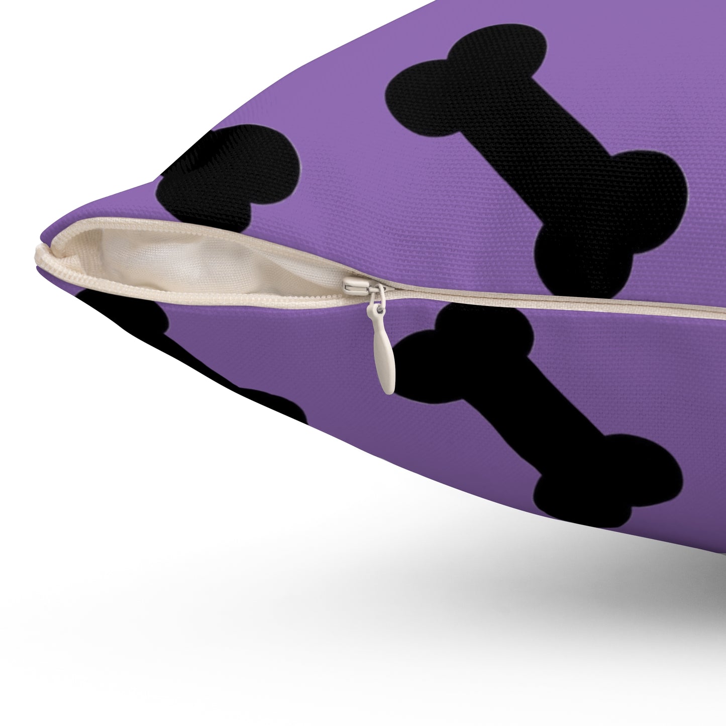 Dog Bone Print on Purple - Pillowcase & Pillow