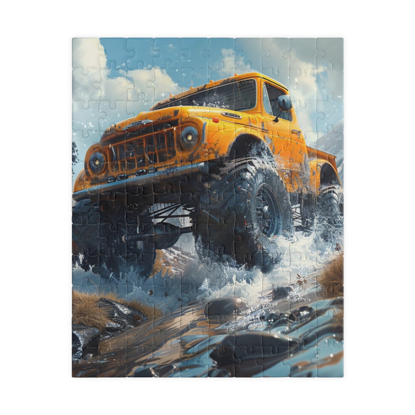 Monster Truck - Premium Puzzle Available in 110, 252, or 520 Pieces for Puzzle Lovers