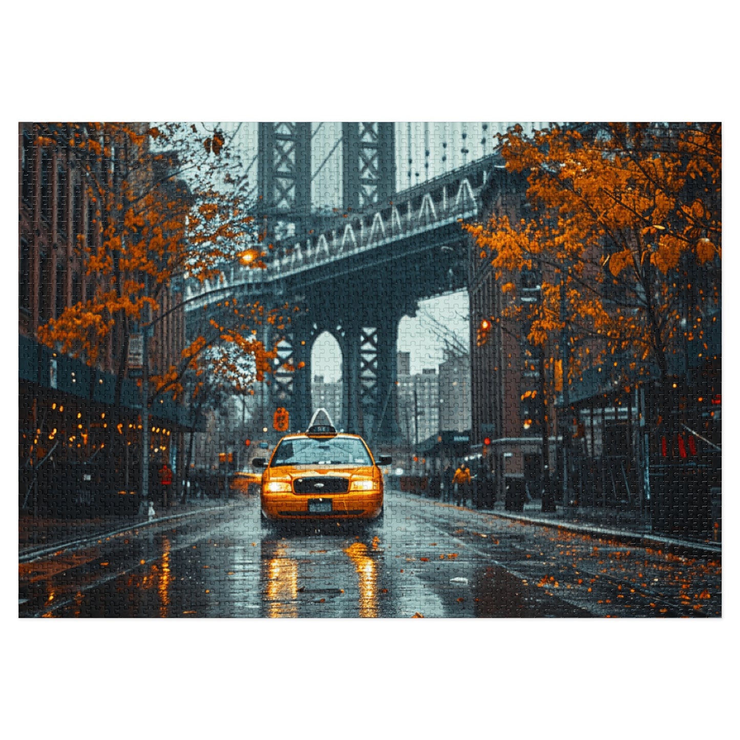 Yellow Taxi in New York - 2000-Piece Jigsaw Puzzle