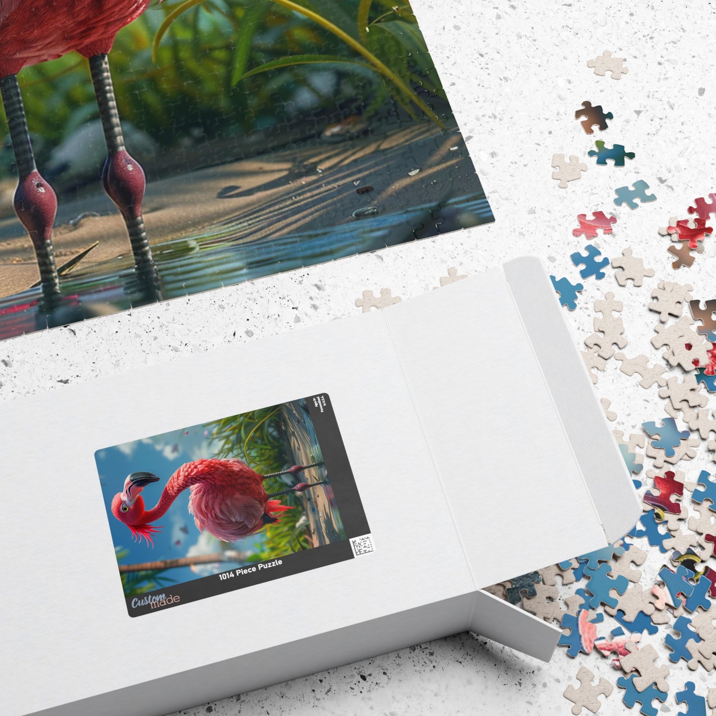 Felicity The Pink Flamingo - 1014-Piece Jigsaw Puzzle