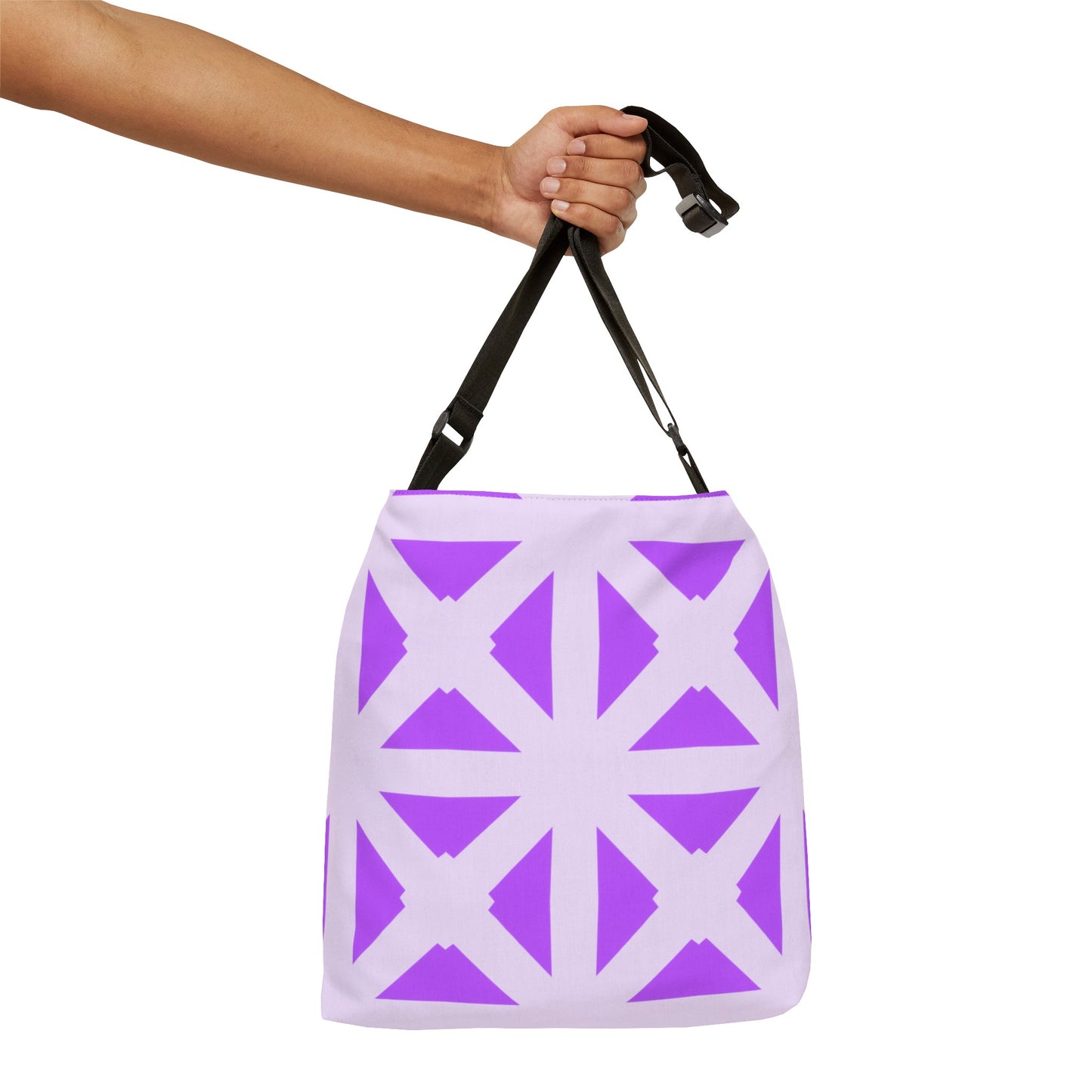 Shades of Purple Bold Lattice - Tote Bag
