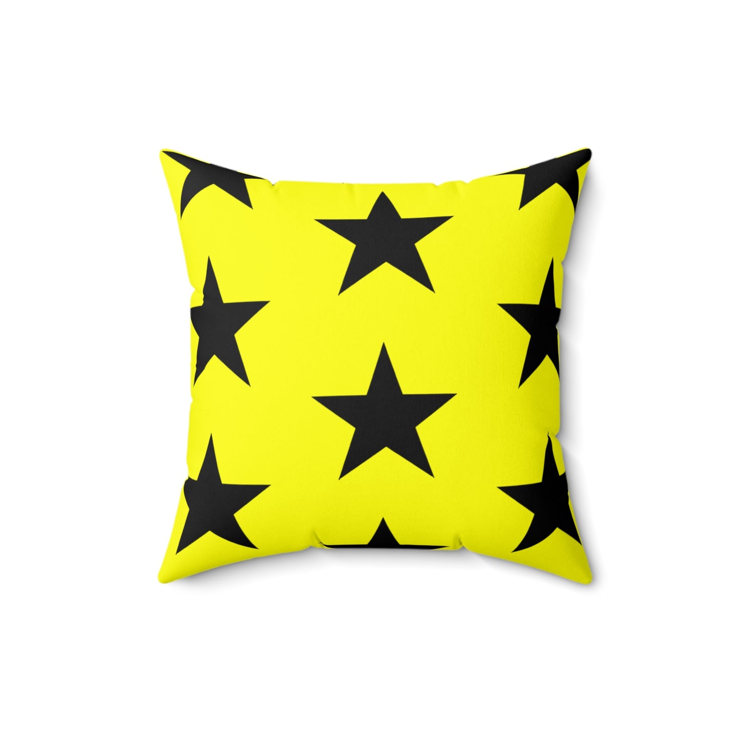 Black Stars on Yellow - Pillowcase & Pillow