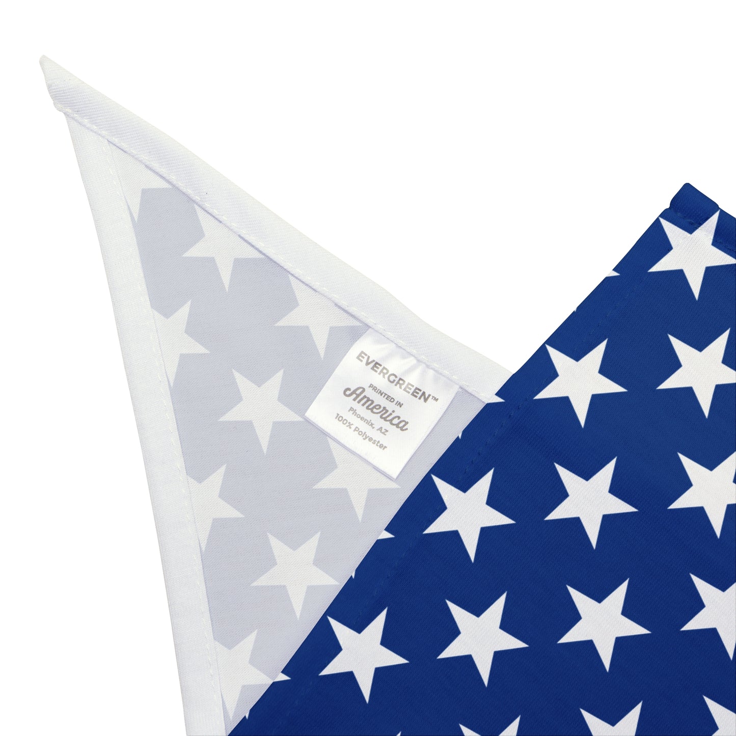 White Stars on Blue - Tie Up Pet Bandana