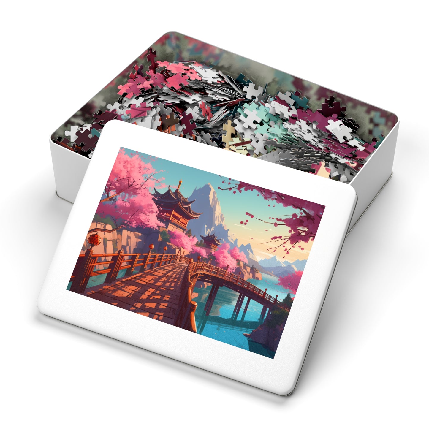 Blossoms over Tranquil Waters - 2000-Piece Jigsaw Puzzle