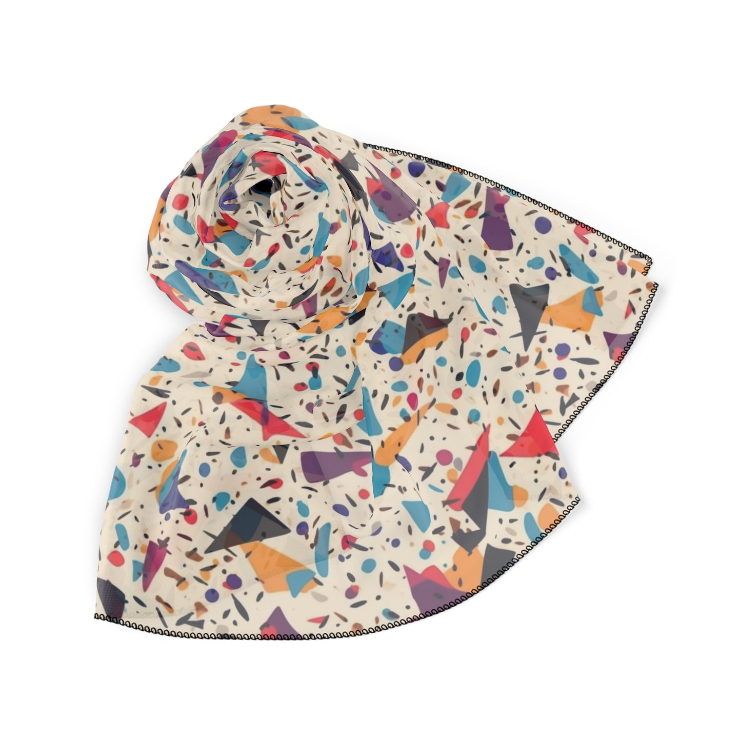 Confetti Blue Red Purple Mix Scarf