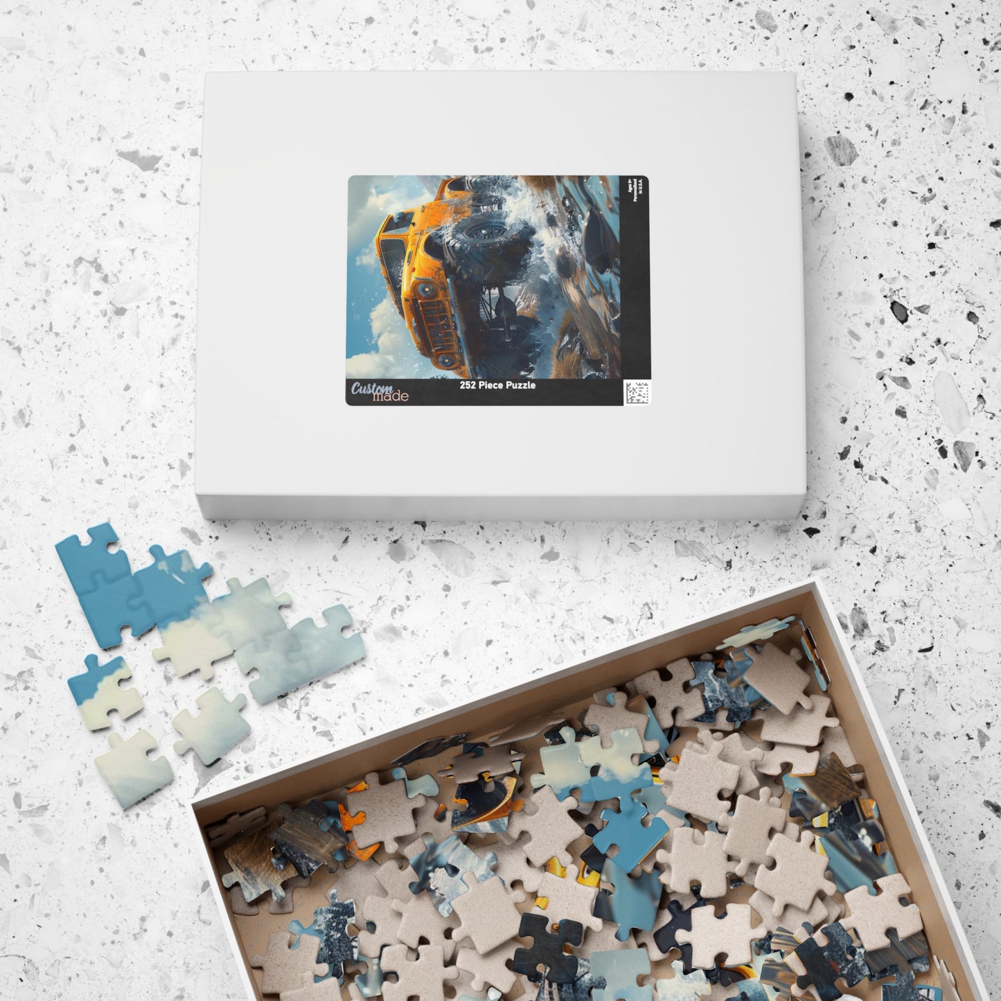 Monster Truck - Premium Puzzle Available in 110, 252, or 520 Pieces for Puzzle Lovers