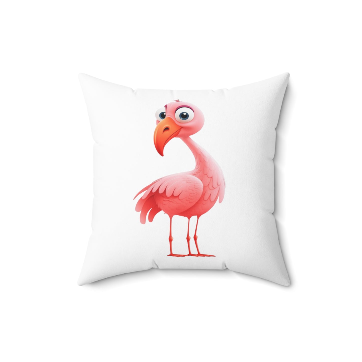 Pink Flamingo on White - Pillowcase & Pillow