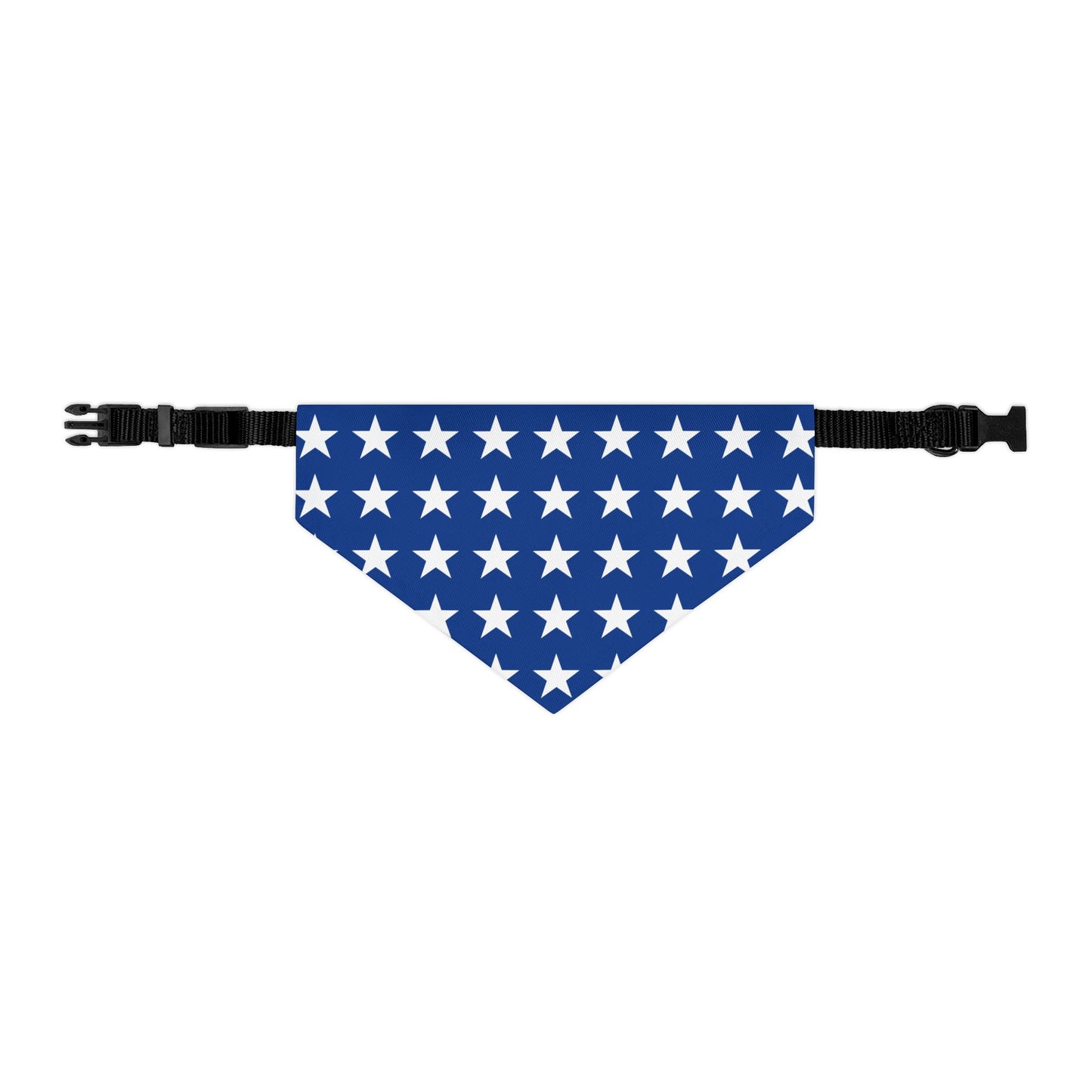 White Stars on Blue - Pet Bandana Collar