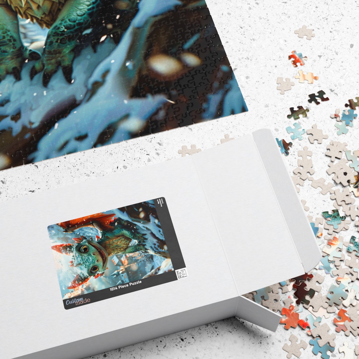 Stormy The Jade Dragon - 1014-Piece Jigsaw Puzzle