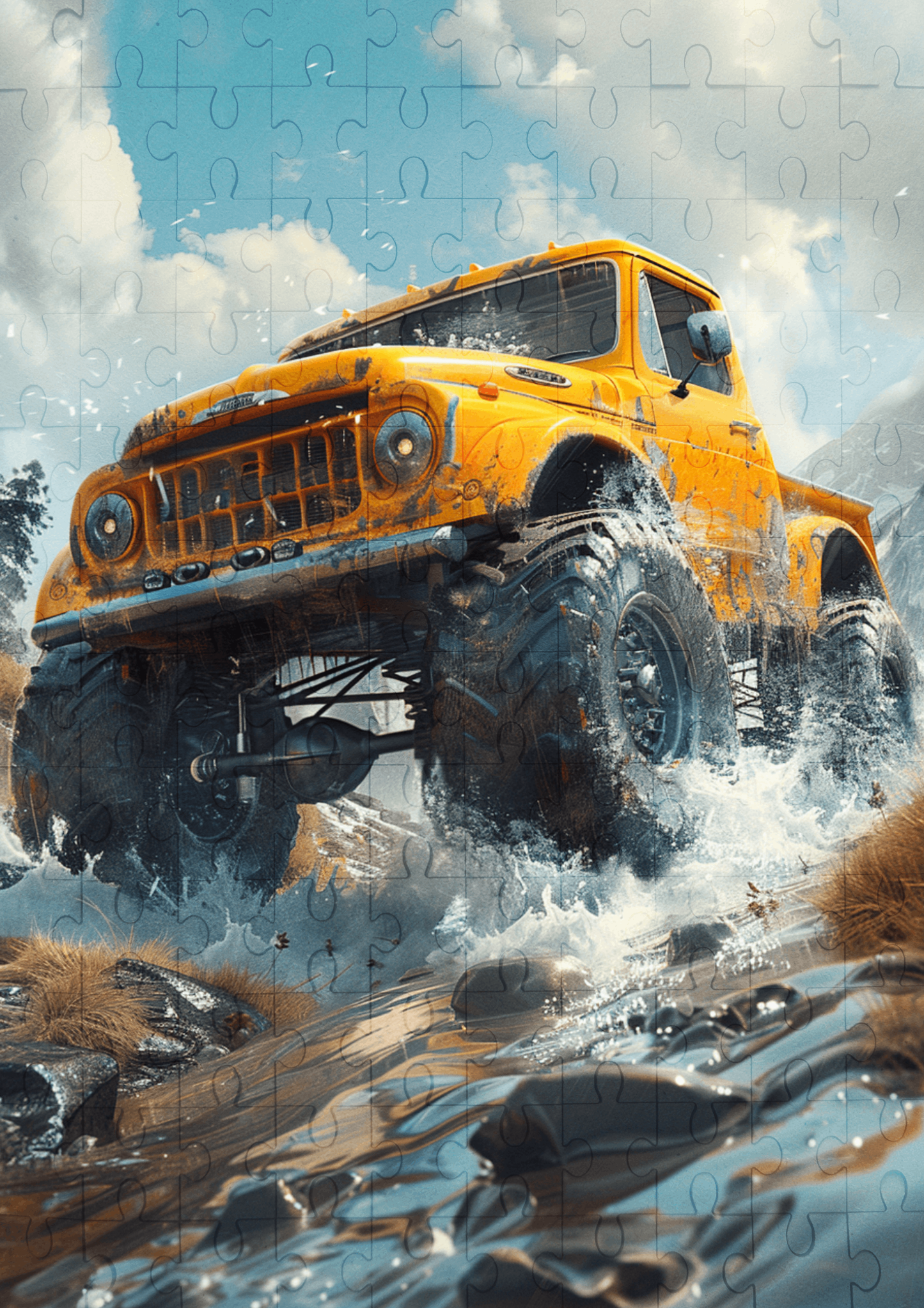 Monster Truck - 120-piece wooden jigsaw puzzle