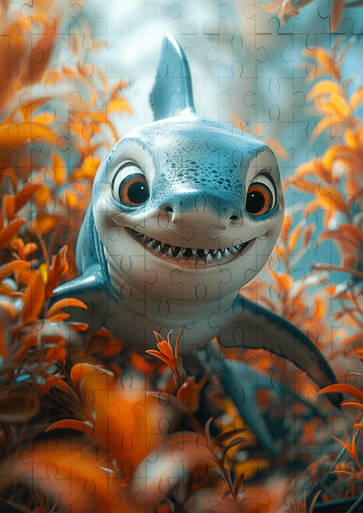 Shaun The Shark - 120-piece wooden jigsaw puzzle