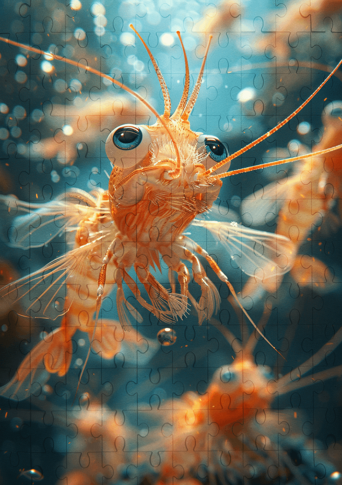 Spike The Prawn - 120-piece wooden jigsaw puzzle