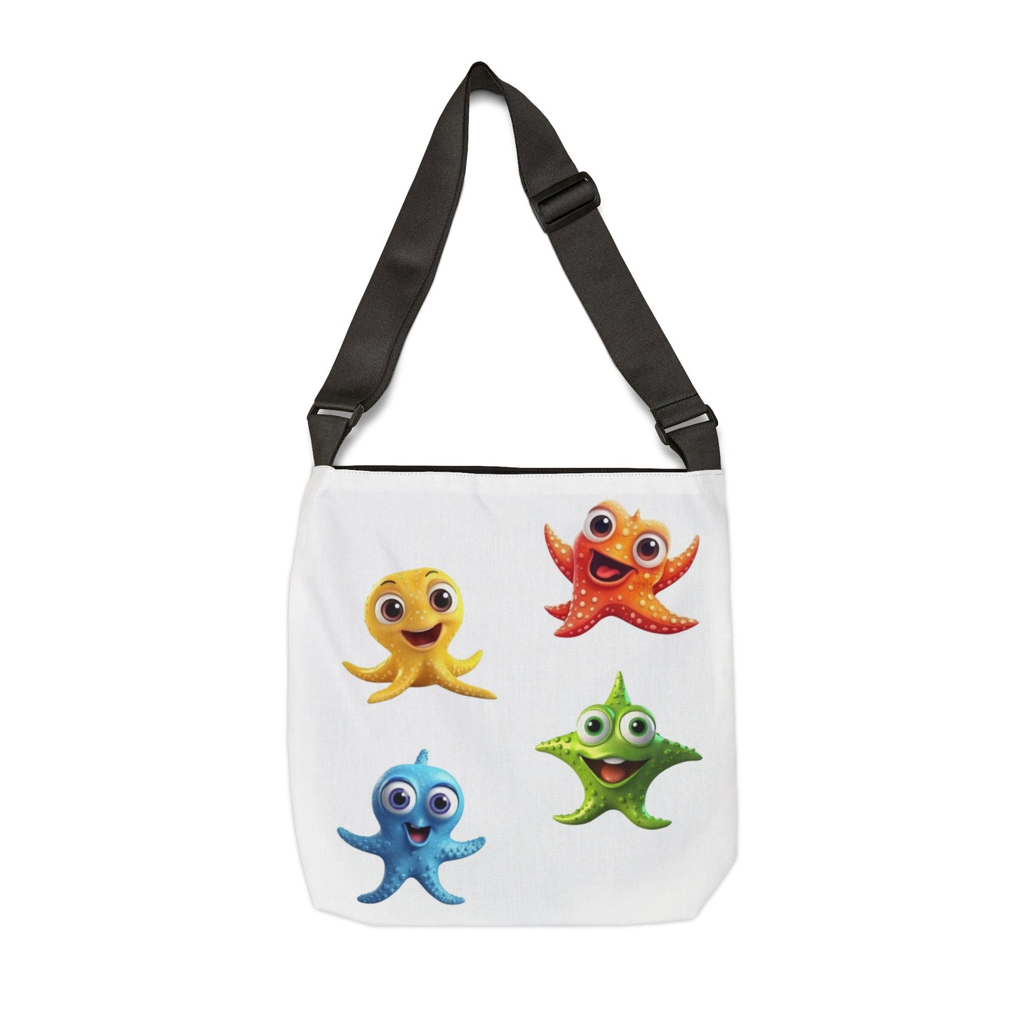 Cute Starfish Animated Characters - Tote Bag