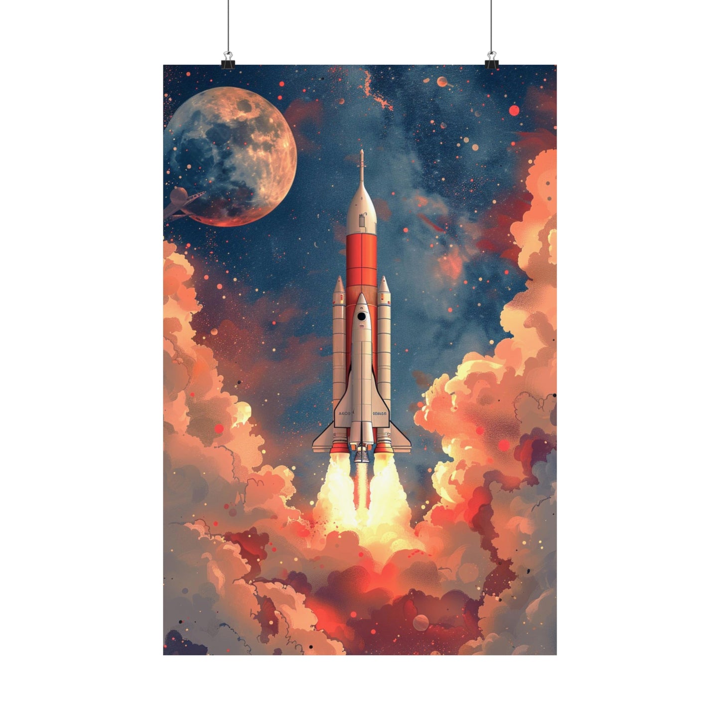 Rocket Ship - Physical Print Stunning Premium Poster