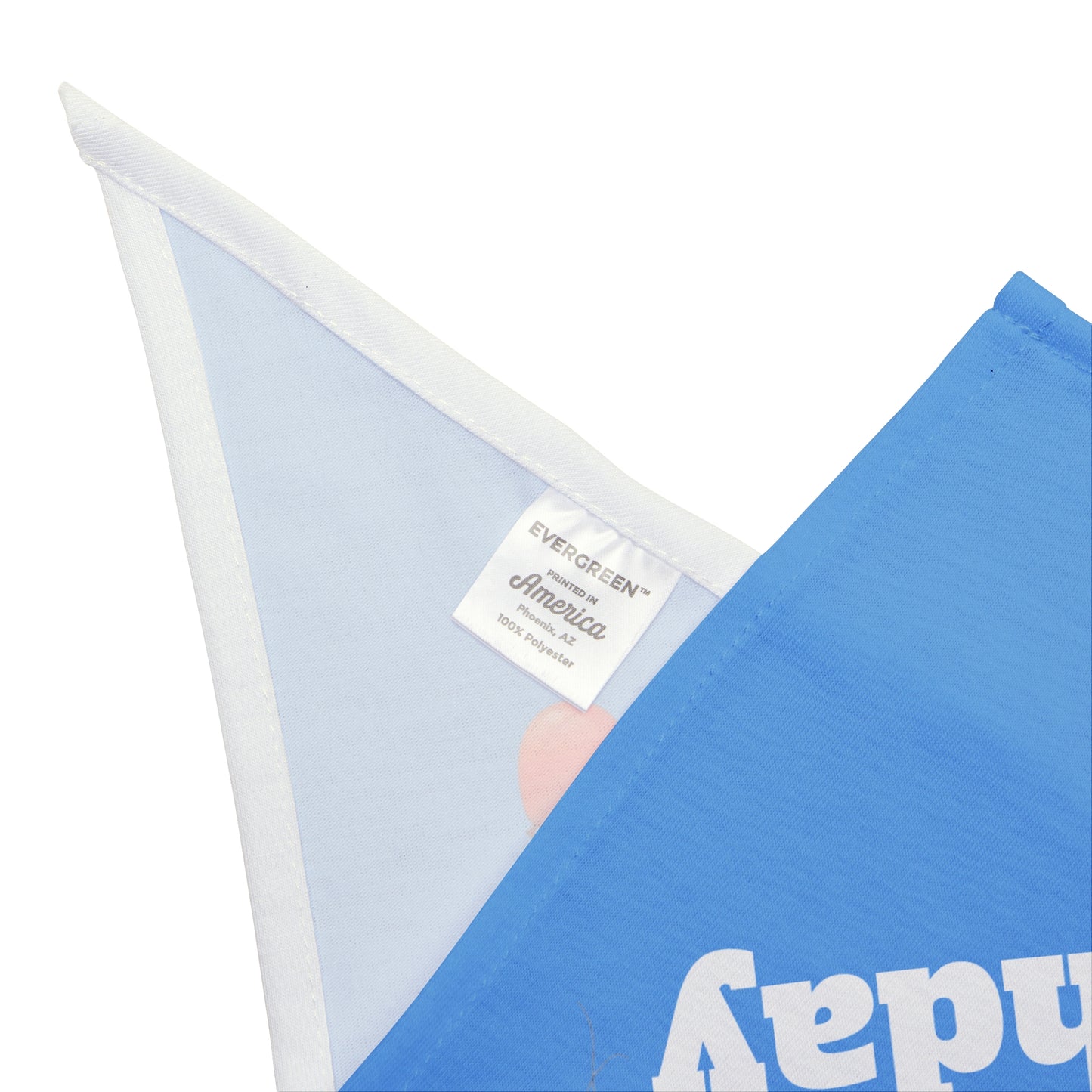 Happy Birthday on Blue - Tie Up Pet Bandana