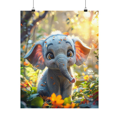 Ellie Elephant - Physical Print Stunning Premium Poster