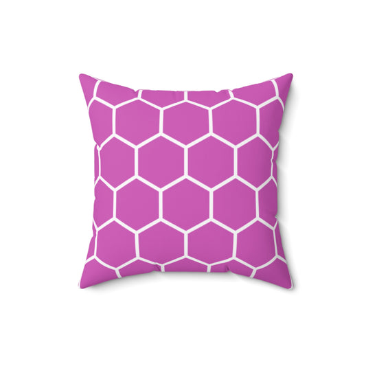 Purple and White Honeycomb - Pillowcase & Pillow