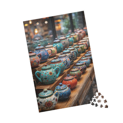 Tea Pots - 1014-Piece Jigsaw Puzzle