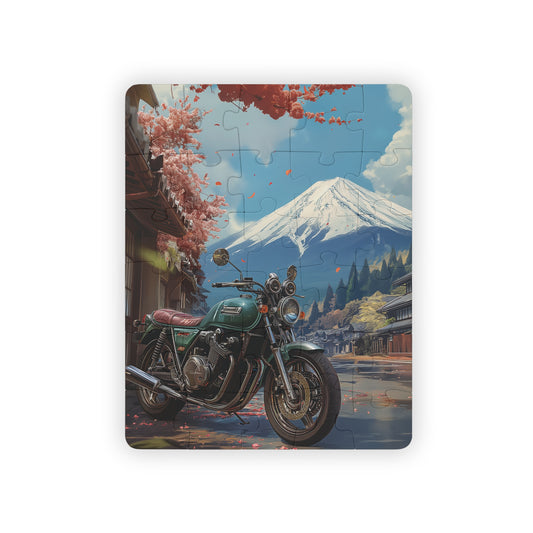 Motorbike by Mount Fuji - 30-Piece Kids Jigsaw Puzzle